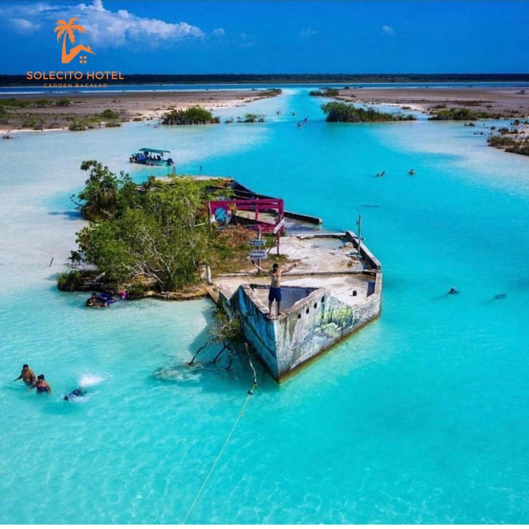 Hotel Apartaments Solecito Bacalar - Free Bikes & Paddle Kültér fotó